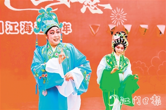 大年初六，粵劇專場(chǎng)演出在下沙公園開鑼。