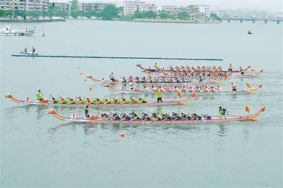 “嘉士利杯”2025年開平市國(guó)際龍舟邀請(qǐng)賽在潭江舉行。