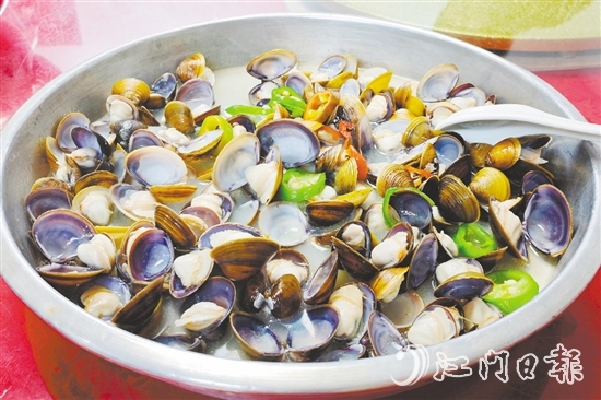 睦洲黃沙蜆味道清甜。