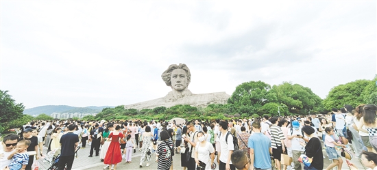 橘子洲一直是長沙熱門打卡點。