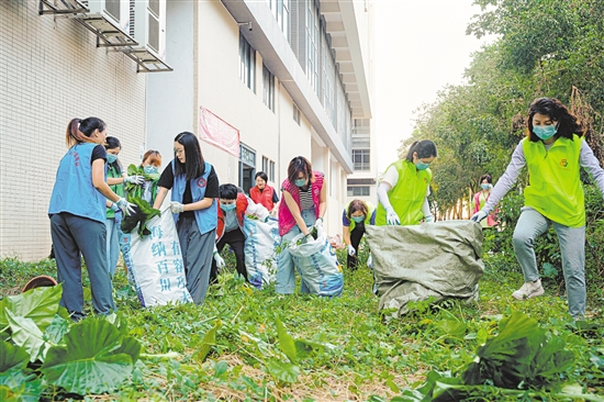 各群團(tuán)組織廣泛動員社會力量下沉一線，參與愛國衛(wèi)生運(yùn)動。