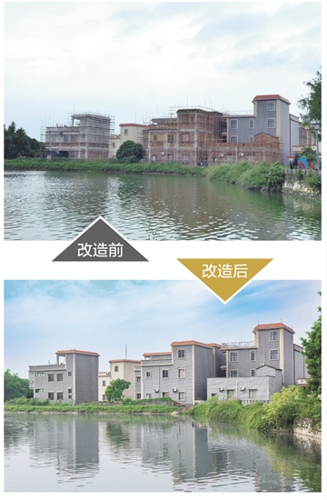 霄南村進(jìn)行農(nóng)房風(fēng)貌改造，繪就鄉(xiāng)村振興新畫卷。