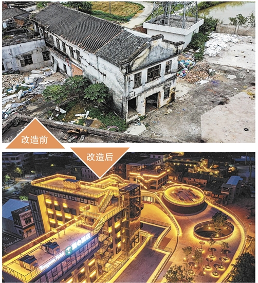 塘口鎮(zhèn)政府舊址經(jīng)過活化后搖身一變，成為“2024年廣東省銀品級(jí)鄉(xiāng)村酒店”開平市唐心酒店。