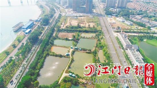 濱江大道旁地塊實(shí)景圖。