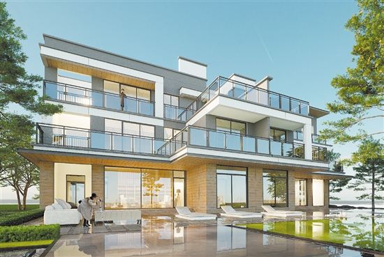 保利·江嶼墅效果圖。