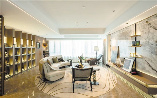 江發(fā)·悅璟苑實景樣板間設(shè)計前衛(wèi)。