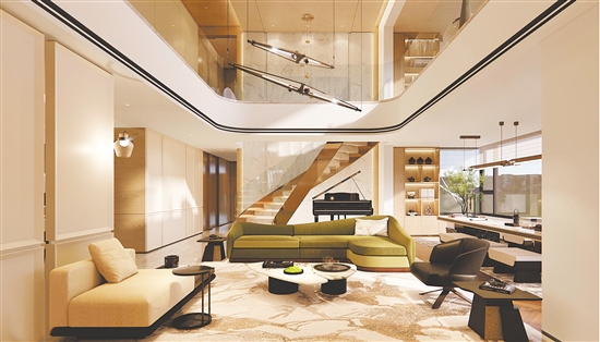 博學名苑在售復式產(chǎn)品備受關注。圖為效果圖。受訪者提供