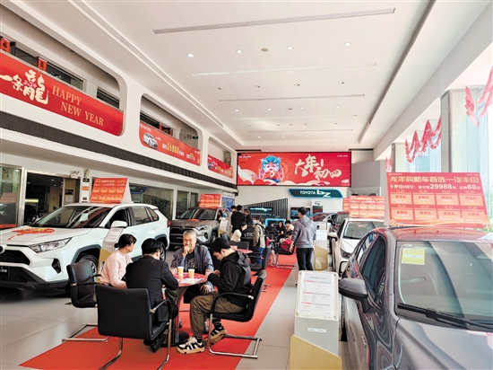 今年消費者春節(jié)前購車熱情高。